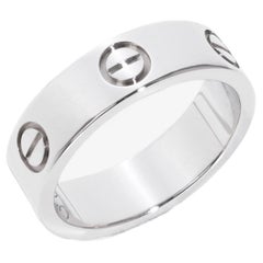 Cartier 18ct White Gold Love Band Ring