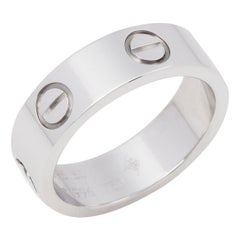 Cartier 18ct White Gold Love Band Ring