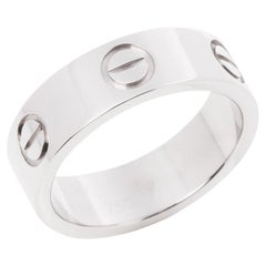 Cartier 18ct White Gold Love Band Ring