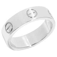 Cartier 18ct White Gold Love Band Ring