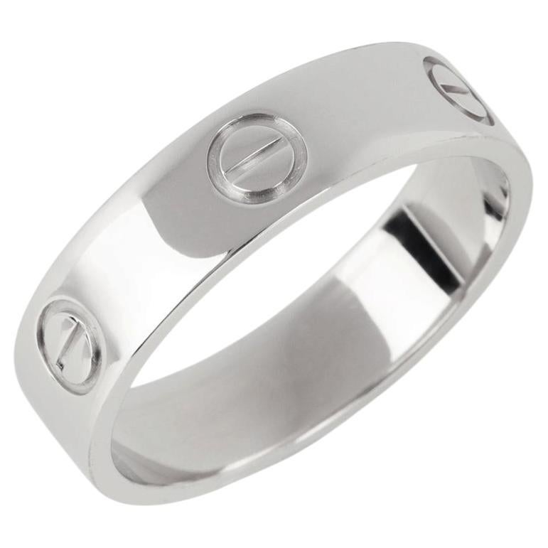 Cartier 18ct White Gold Love Band Ring