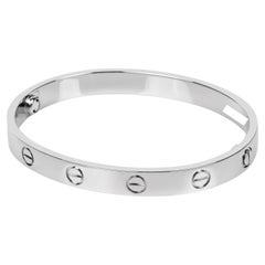 Cartier 18ct White Gold Love Bangle 16cm