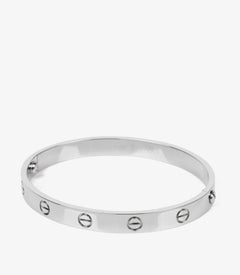 Cartier 18ct White Gold Love Bangle 17cm