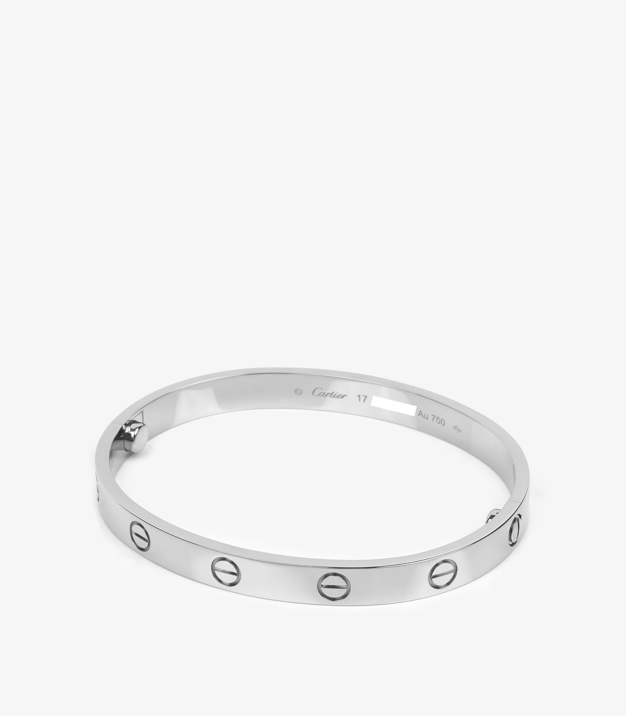 Cartier 18ct Oro Blanco Brazalete Amor

Detalles del producto
Xupes Ref: J1505
Marca: Cartier
Model No: Brazalete Amor
Tipo: Pulsera
Número de serie: T*****
Edad: 2024
PVP: 7.550
Acompañado de: Estuche Cartier, caja exterior, certificado, folleto de