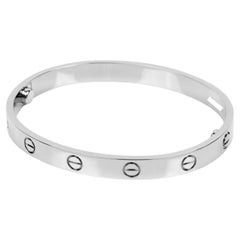 Cartier 18ct White Gold Love Bangle 17CM