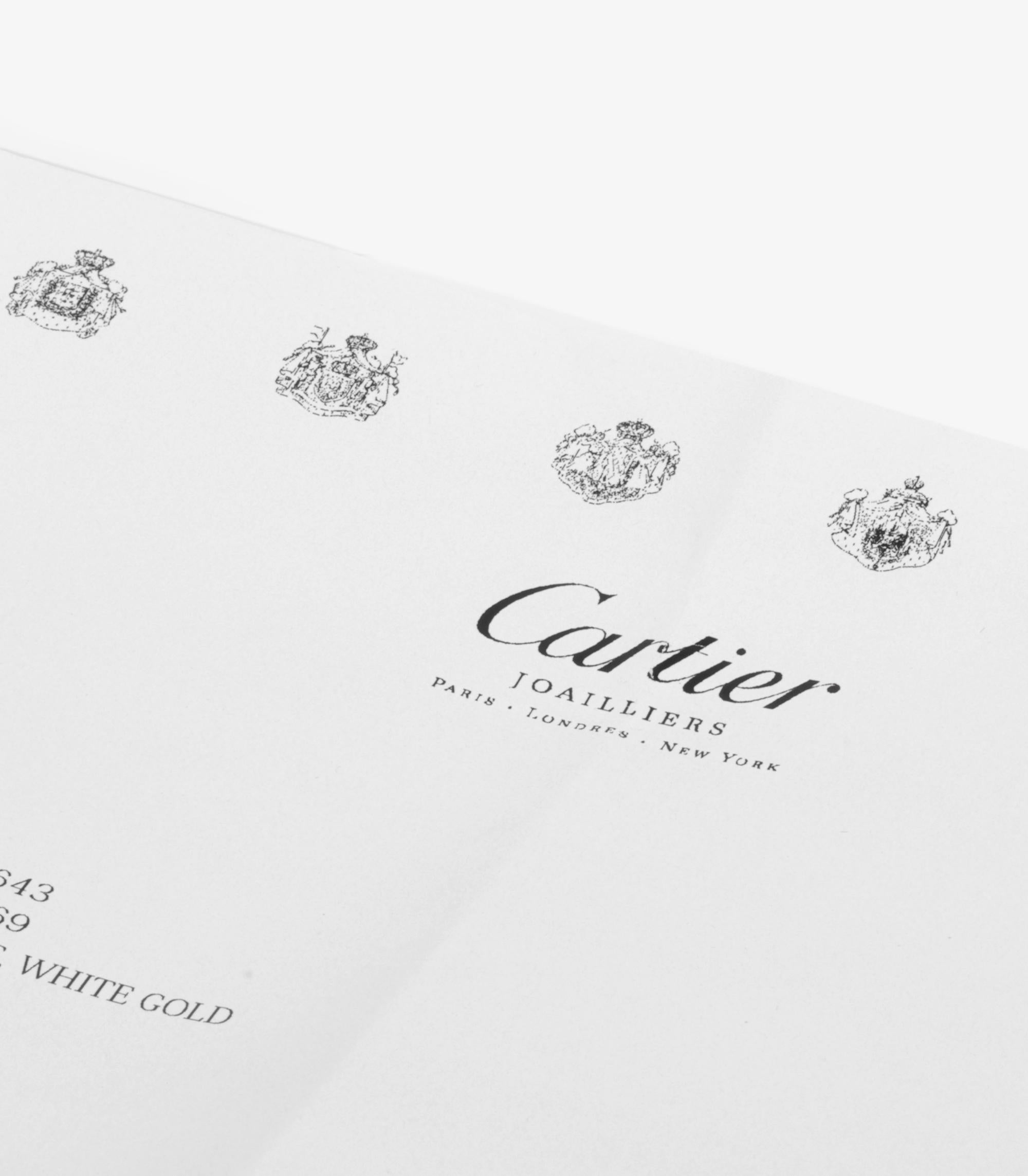 Women's or Men's Cartier 18ct White Gold Love Bangle 18cm For Sale