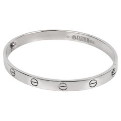 Cartier 18ct White Gold Love Bangle 18cm