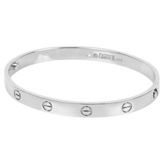 Cartier 18 Karat Weißgold Love Armreif 19cm
