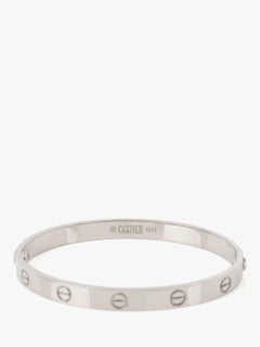Cartier 18ct White Gold Love Bangle