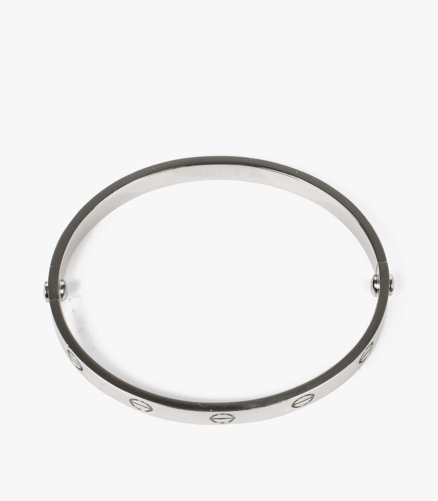 Cartier 18ct White Gold Love Bangle 1