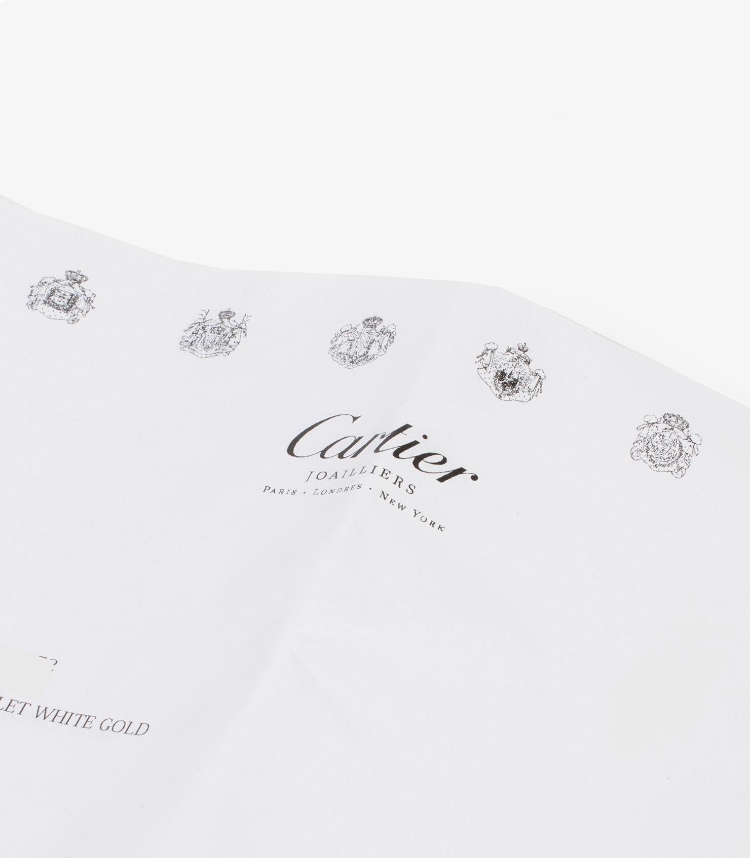 Cartier 18ct White Gold Love Bangle For Sale 1