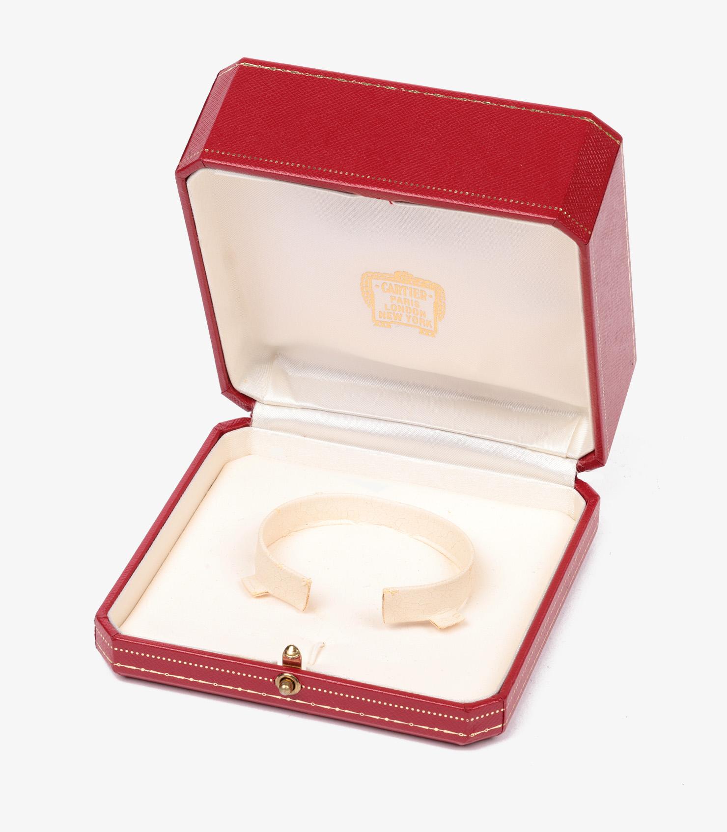 Cartier 18ct White Gold Love Bangle For Sale 5