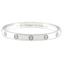 Cartier Bracelet jonc Love en or blanc 18 carats