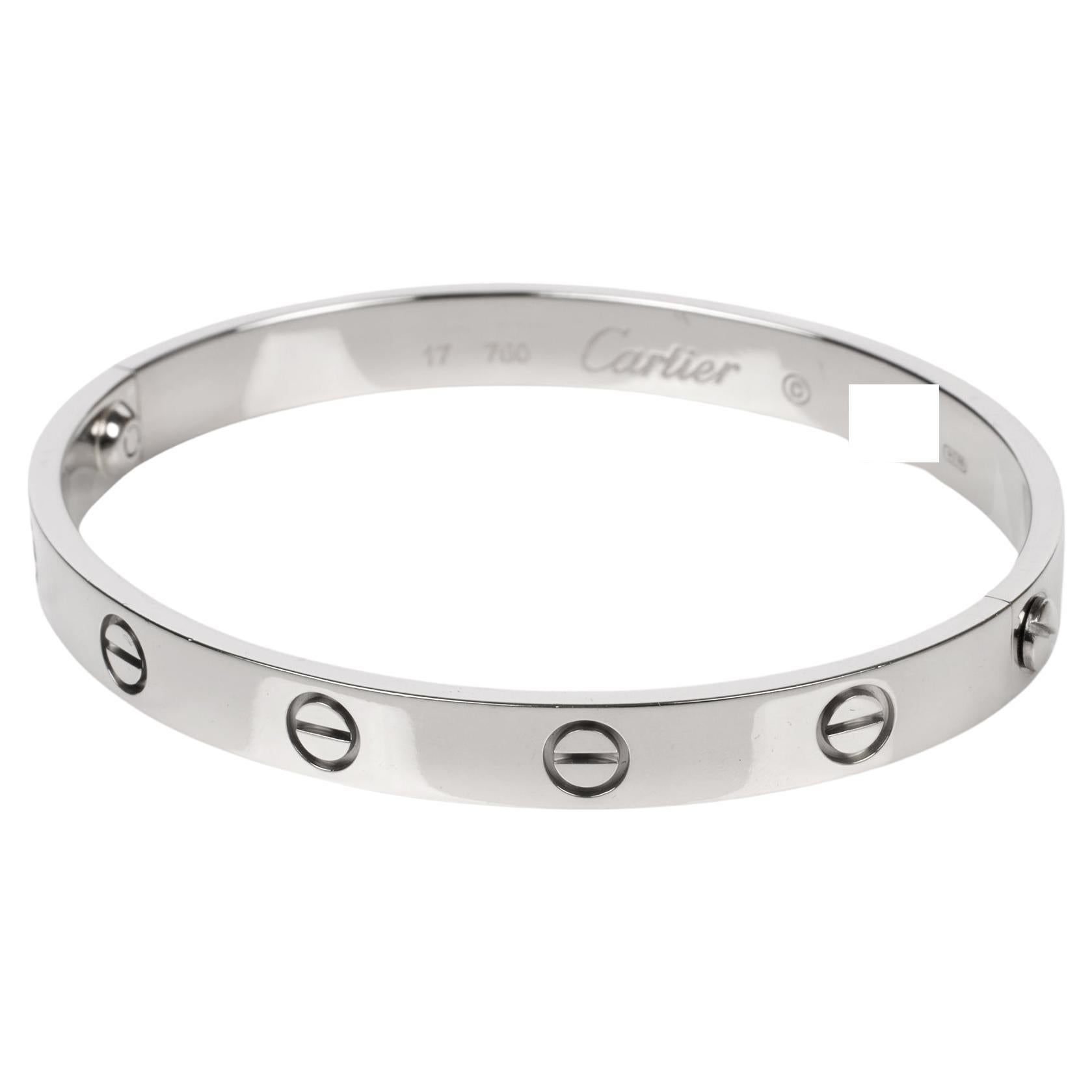 Cartier 18ct White Gold Love Bangle