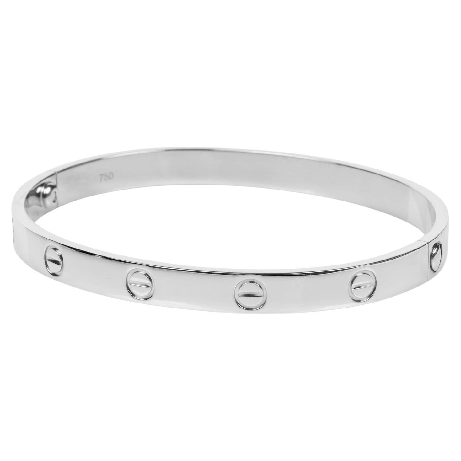 Cartier Bracelet jonc Love en or blanc 18 carats