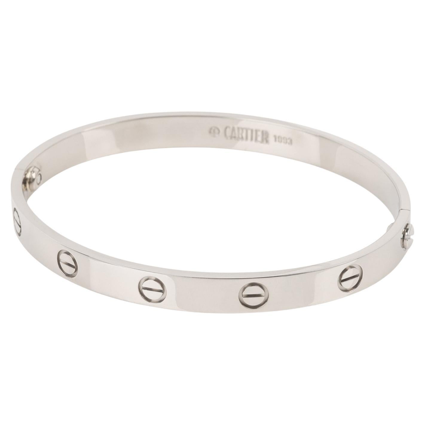 Cartier 18ct White Gold Love Bangle