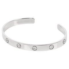 Cartier 18ct White Gold Love Cuff Bangle