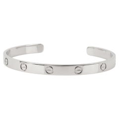 Cartier 18ct White Gold Love Cuff Bangle