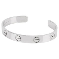 Bracelet manchette Love LM en or blanc 18ct de Cartier