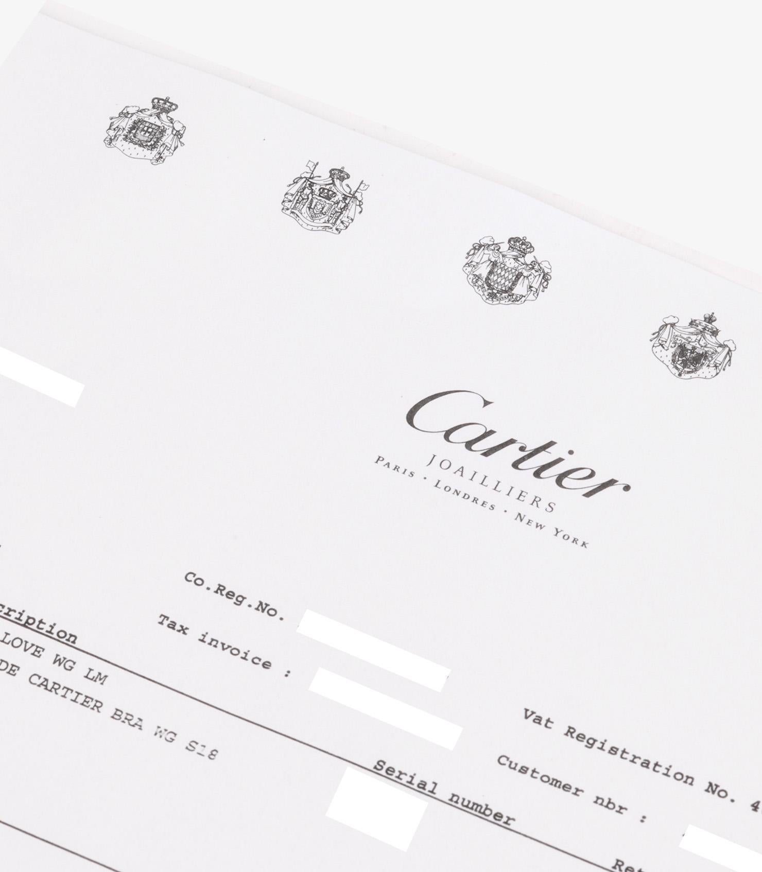 Cartier 18ct White Gold Love LM Ring In Excellent Condition In Bishop's Stortford, Hertfordshire