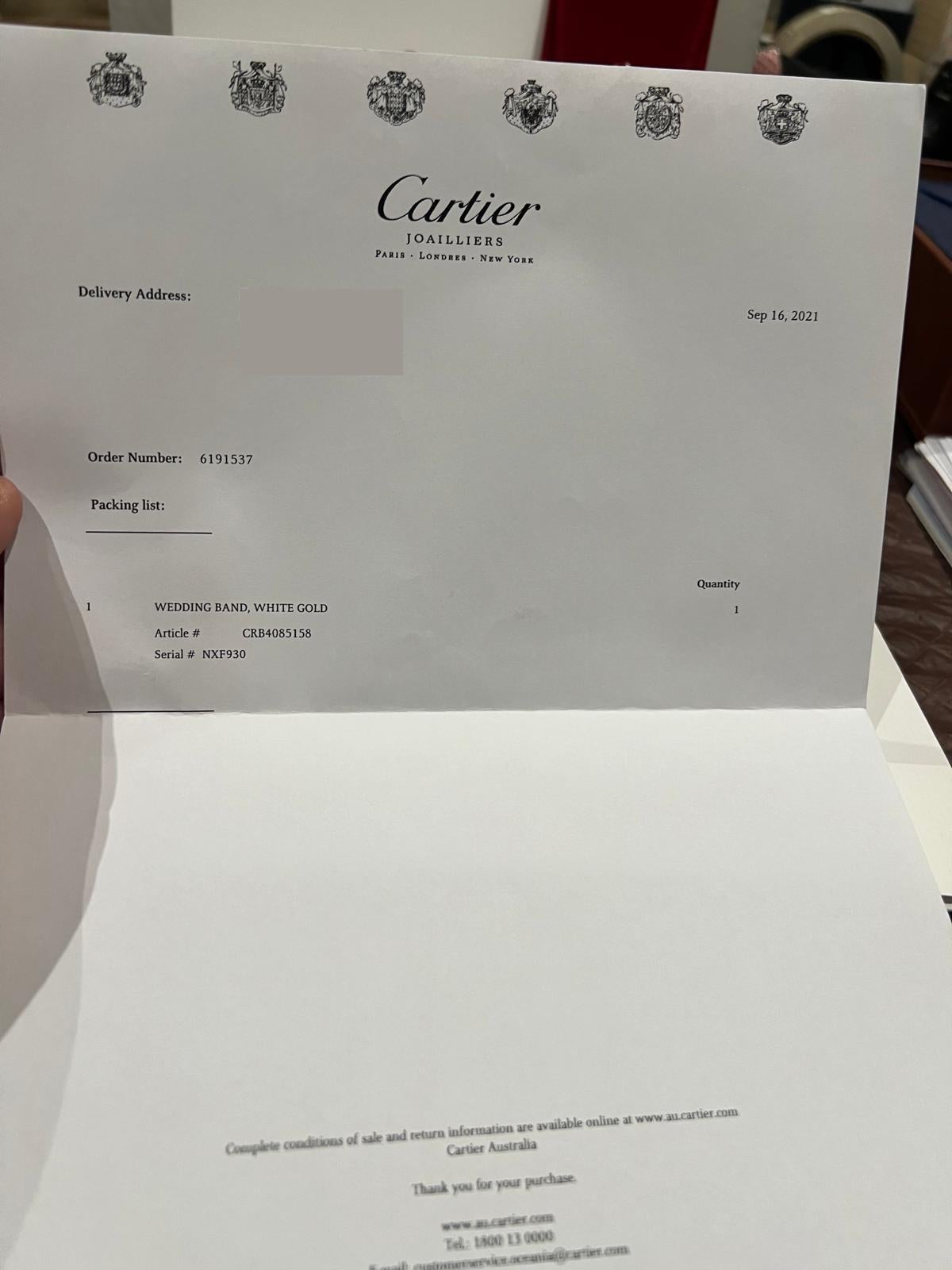 Cartier Anillo Amor Oro Blanco 18ct 3.6g 6