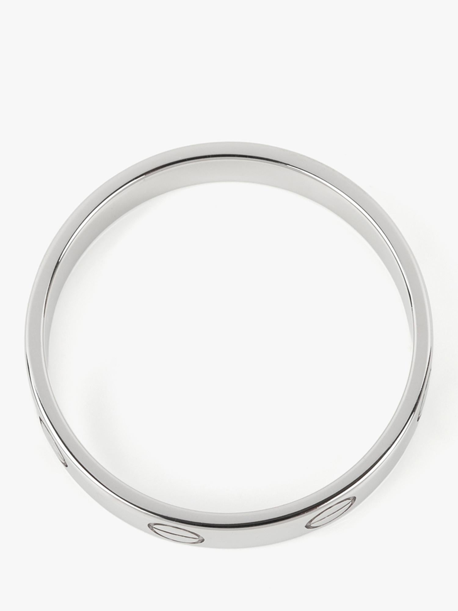 da uomo o donna Anello nuziale Love di Cartier in oro bianco 18 ct. in vendita