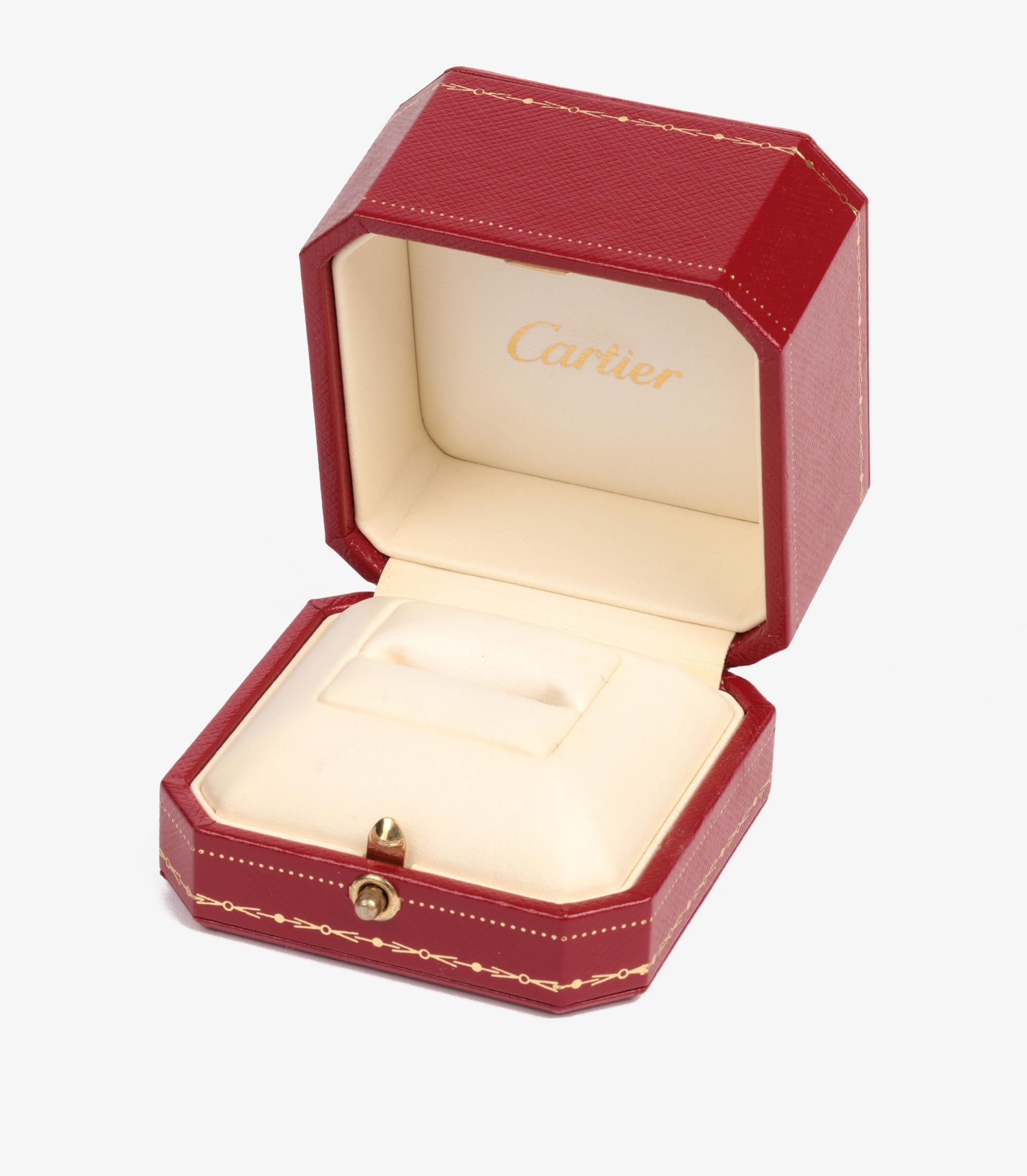 Cartier 18 Karat Weißgold Love Ehering im Angebot 1
