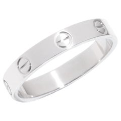 Cartier 18ct White Gold Love Wedding Band Ring