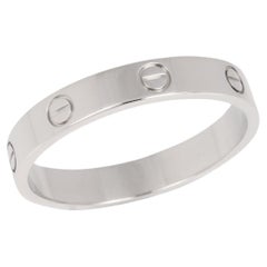 Used Cartier 18ct White Gold Love Wedding Band Ring
