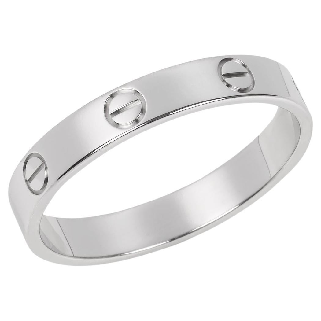 Anneau de mariage Love en or blanc 18ct de Cartier