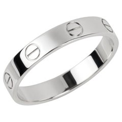 Anello nuziale Love di Cartier in oro bianco 18 ct.