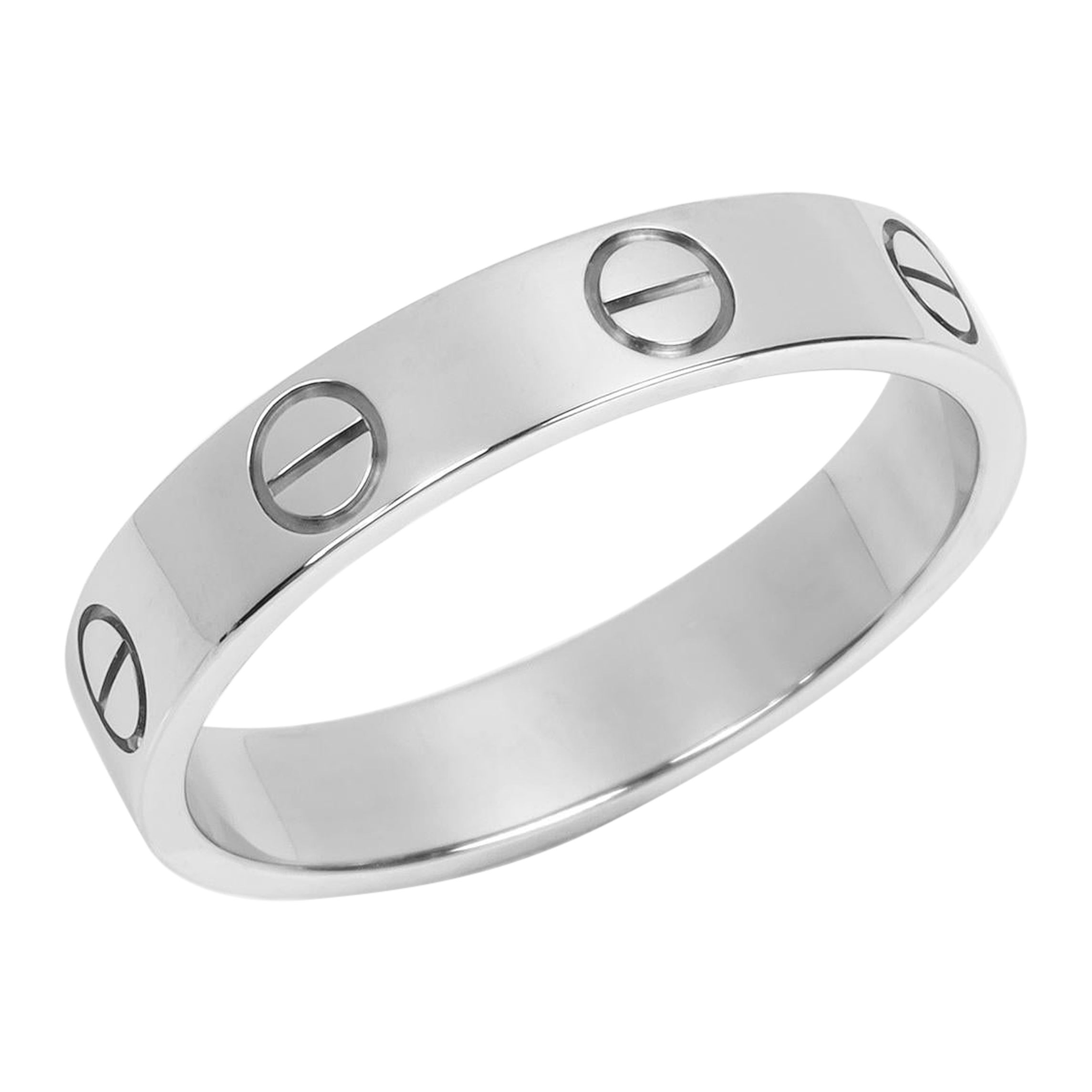 Cartier 18ct White Gold Love Wedding Band Ring