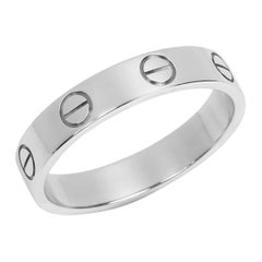 Cartier 18ct White Gold Love Wedding Band Ring