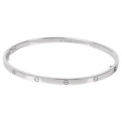 Cartier SM Love Armreif aus 18 Karat Weißgold 20cm