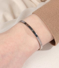 Cartier 18 Carat White Gold SM Love Bangle
