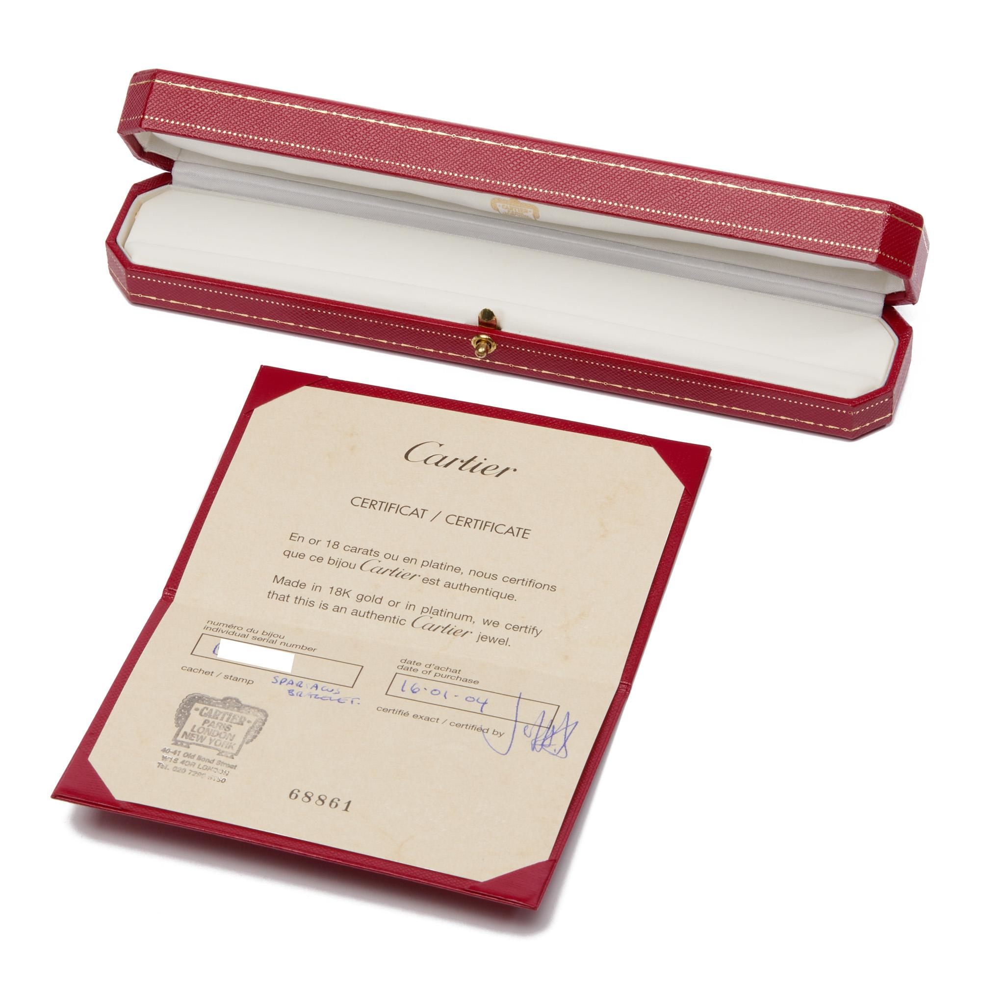 Contemporary Cartier 18ct White Gold Spartacus Bracelet