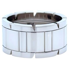 Cartier 18ct White Gold Tank Française Ring 14.81g