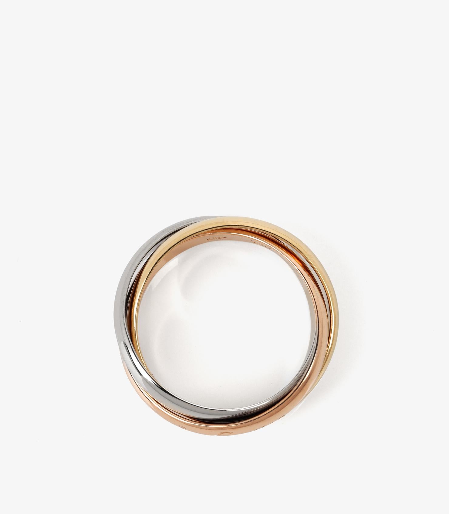 Bague Les Must de Cartier en or blanc, or jaune et or rose 18 carats Unisexe en vente