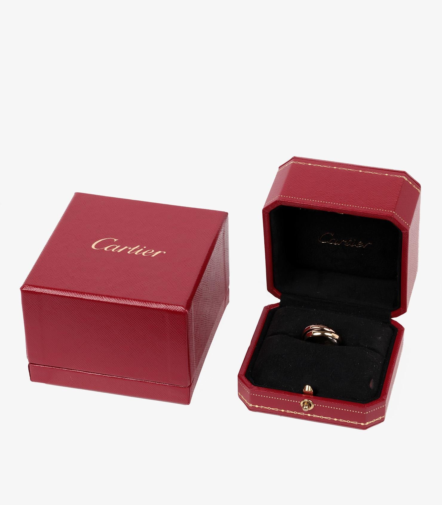 Cartier 18ct White Gold, Yellow Gold and Rose Gold Medium Trinity Ring 1