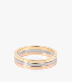Cartier 18ct White Gold, Yellow Gold And Rose Gold Vendôme Louis Cartier Wedding