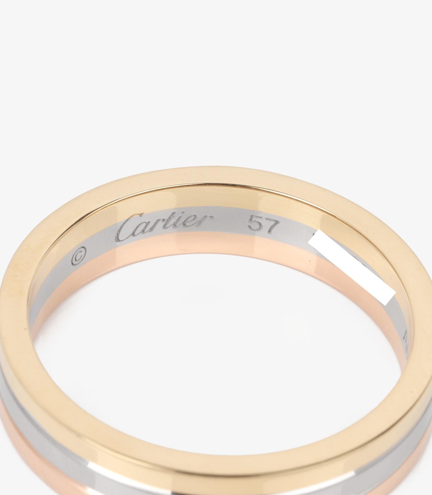 Cartier 18ct White Gold, Yellow Gold And Rose Gold Vendôme Louis Cartier Wedding In Excellent Condition For Sale In Bishop's Stortford, Hertfordshire