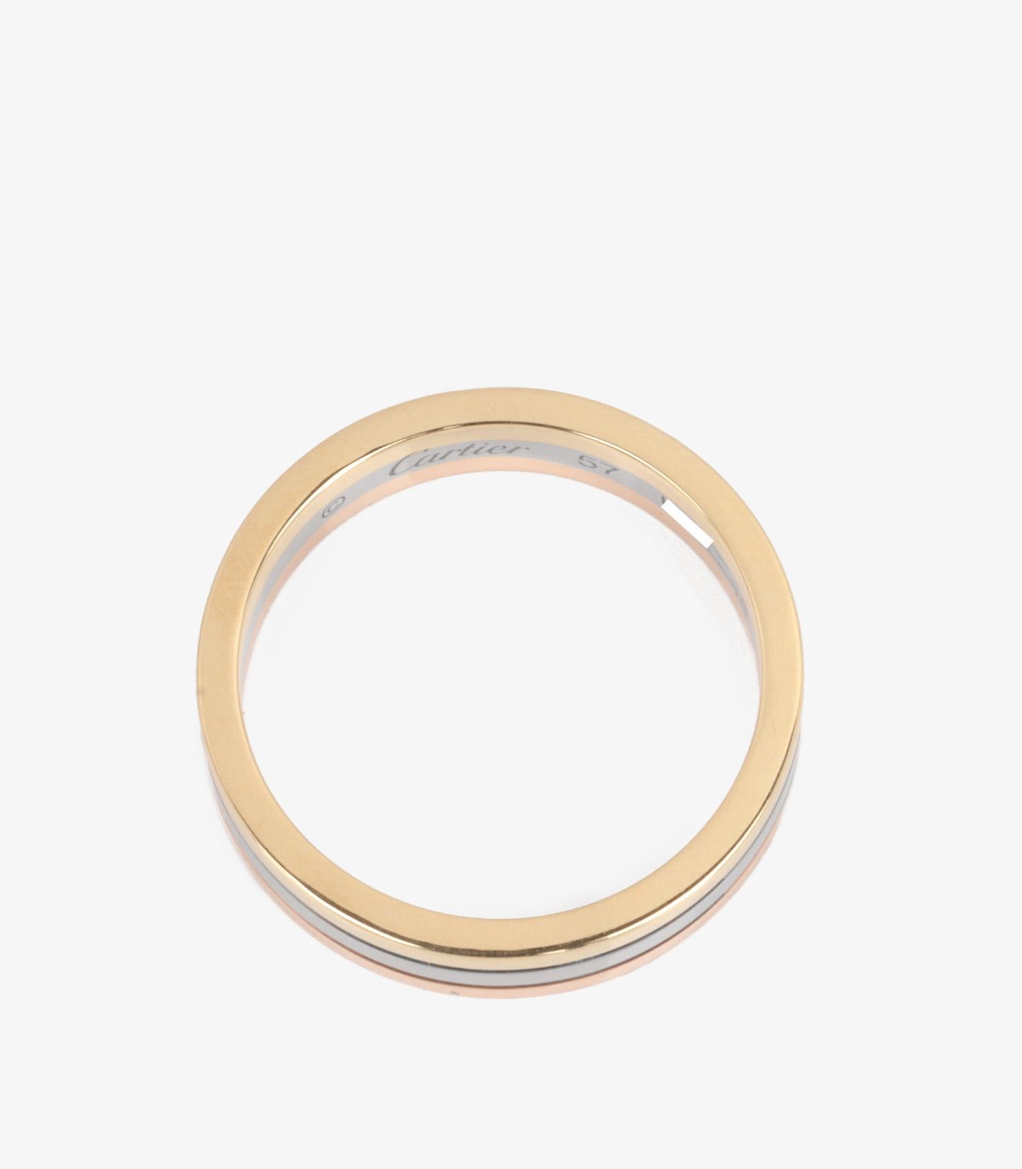Cartier 18ct Weißgold, Gelbgold und Roségold Vendôme Louis Cartier Hochzeit für Damen oder Herren