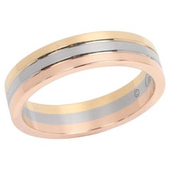 Cartier 18ct White Gold, Yellow Gold And Rose Gold Vendôme Louis Cartier Wedding