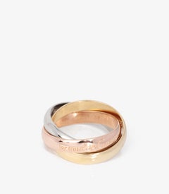 Cartier 18ct White, Yellow and Rose Gold Medium Les Must De Cartier Ring