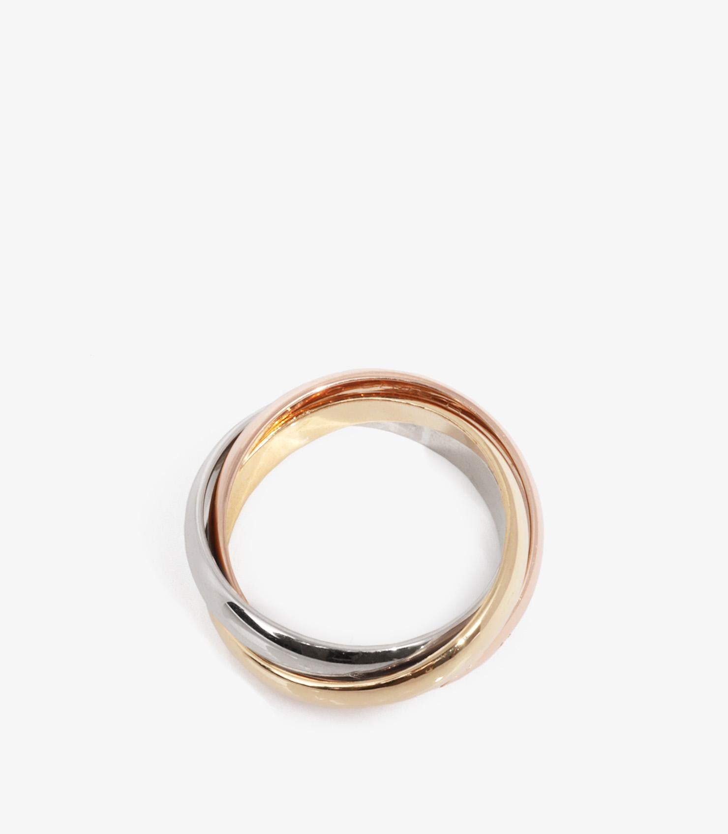 De las mujeres Anillo Cartier Les Must de Cartier Mediano de Oro Blanco, Amarillo y Rosa de 18 ct en venta