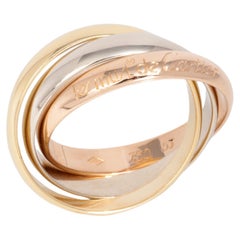 Cartier 18ct White, Yellow And Rose Gold Medium Les Must De Cartier Ring