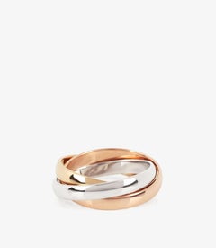 Cartier 18ct White, Yellow and Rose Gold Small Les Must de Cartier Ring
