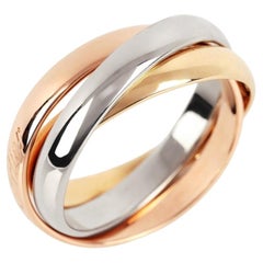 Cartier 18ct White, Yellow and Rose Gold Small Les Must de Cartier Ring
