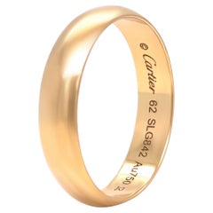 Cartier 18ct oro giallo 1895 anello nuziale maschile 5g