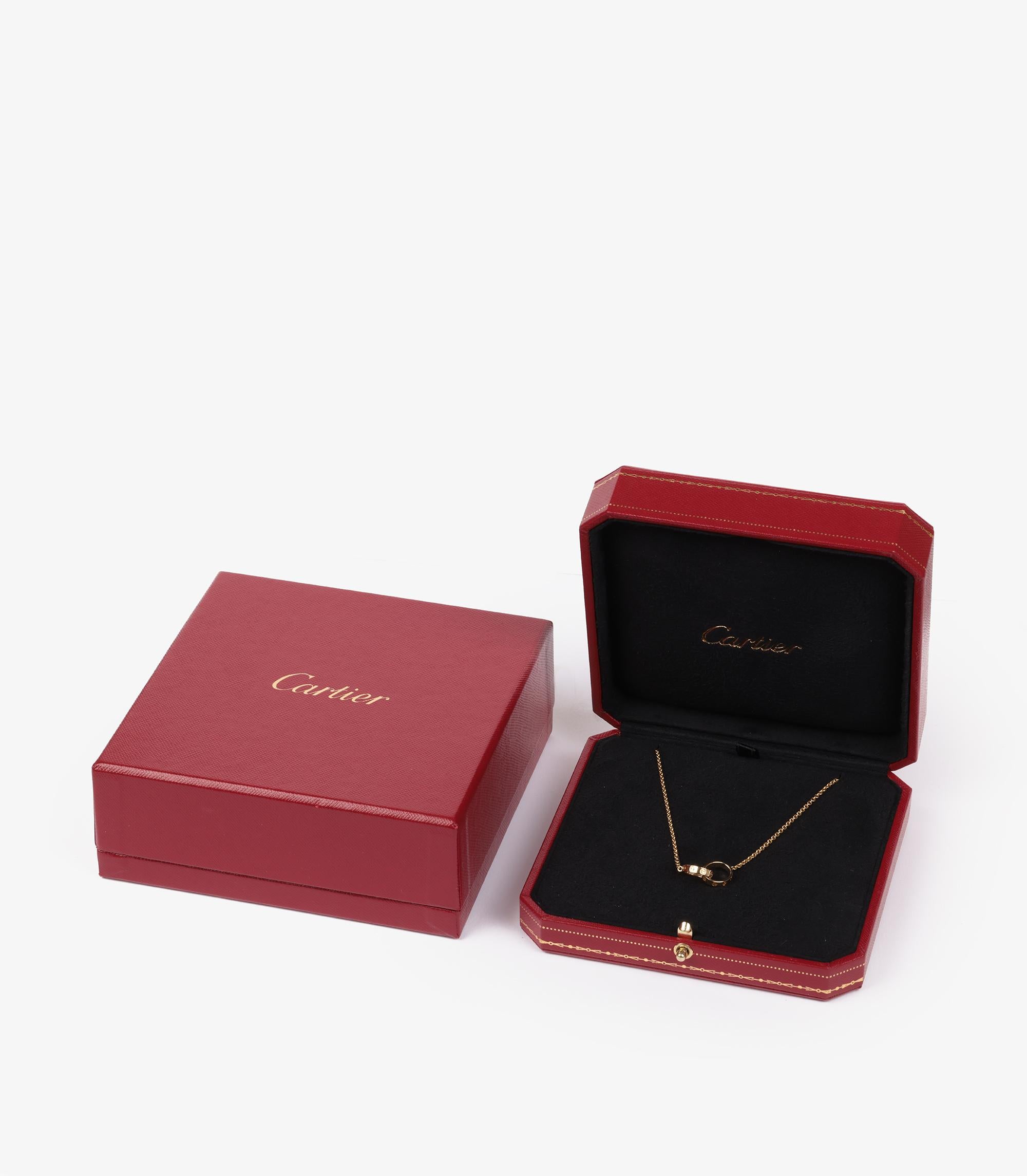Women's or Men's Cartier 18ct Yellow Gold Baby Love Necklace